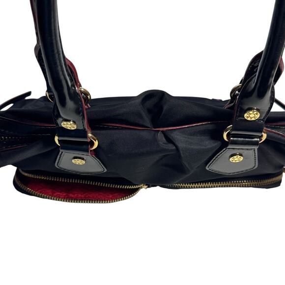 MZ Wallace Paige Nylon Black with Leather Trim Shoulder Bag Purse Handbag - Picture 7 of 11